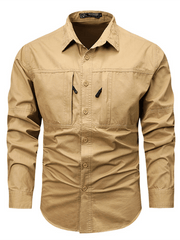 Workwear lapel casual shirt