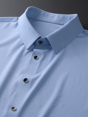 Men's light ice silk high elastic short sleeve shirt