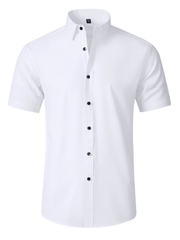 Men's non-iron wrinkle-resistant short-sleeved shirt