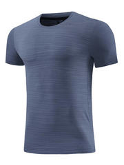 Men's ice silk quick dry round neck short sleeve sports T-shirt