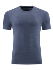 Men's ice silk quick dry round neck short sleeve sports T-shirt