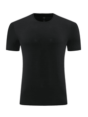 Men's ice silk quick dry round neck short sleeve sports T-shirt