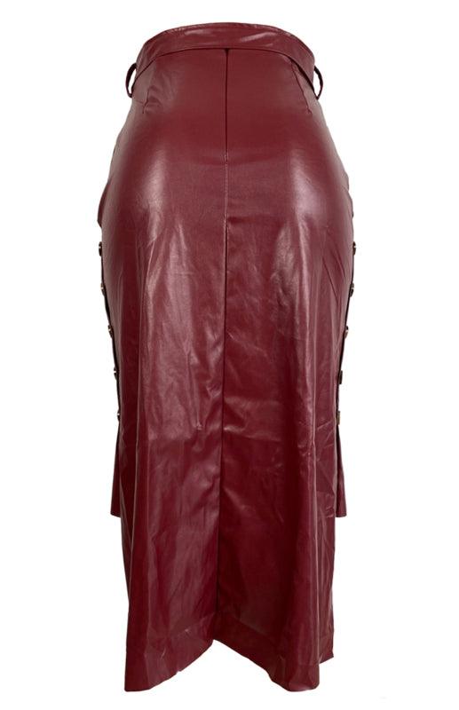 Ladies Casual Fashion Slit Mid Length Slim Skirt - 808Lush