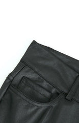 Women's Fashion Pu Leather Feet Trousers - 808Lush