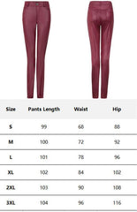 Women's Fashion Pu Leather Feet Trousers - 808Lush