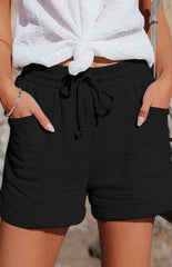 Women's High Waisted Strappy Wide Leg Shorts - 808Lush