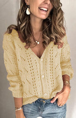 Ladies Casual Knit Cardigan