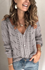 Ladies Casual Knit Cardigan