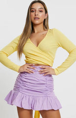 Pleated Ruffle High-Waisted Hip Fishtail Half-Body Skirt - 808Lush