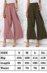 High Waist Skinny Straight Casual Wide Leg Pants - 808Lush