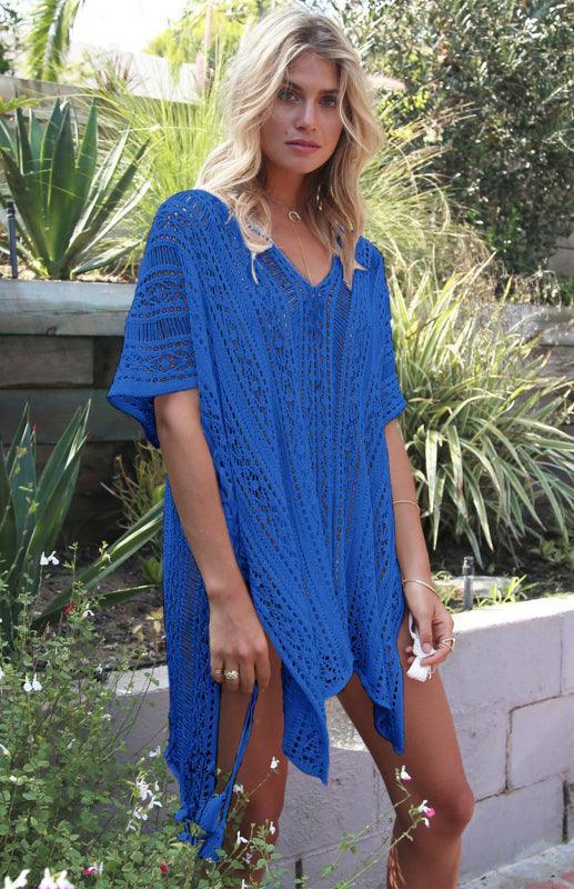 Crochet Knitted Tassel Tie Kimono Beachwear - 808Lush