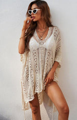 Crochet Knitted Tassel Tie Kimono Beachwear - 808Lush