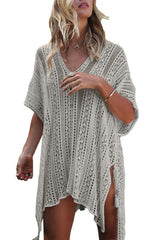 Crochet Knitted Tassel Tie Kimono Beachwear - 808Lush