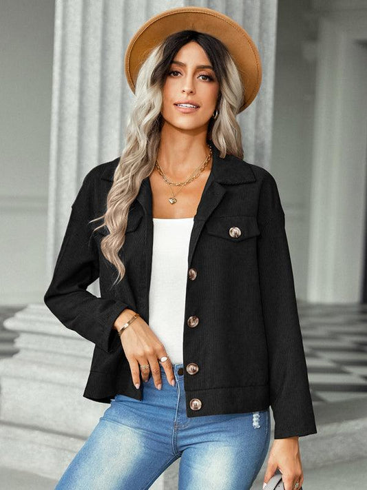 Women's fashion versatile jacket corduroy jacket - 808Lush