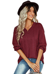 Women's fashion jacquard sweater top - 808Lush