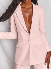 Women's fashionable temperament lapel suit - 808Lush