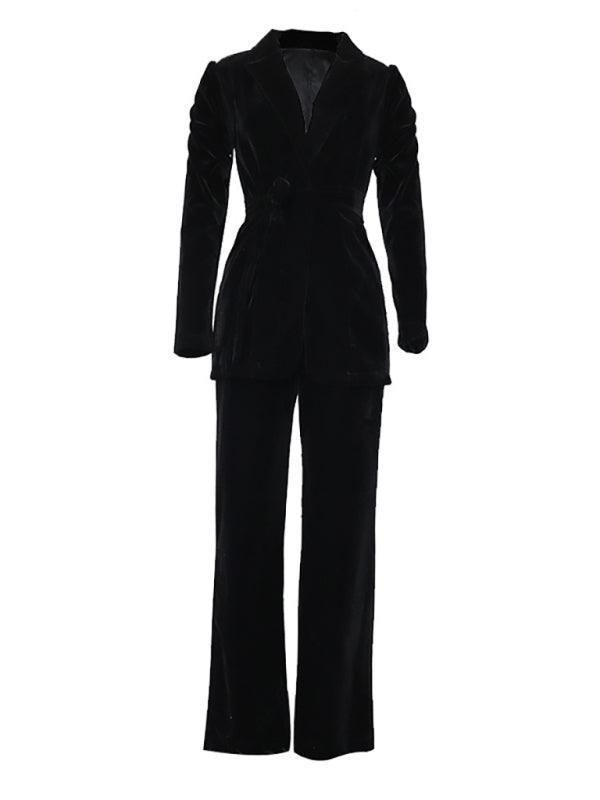 Women's fashionable temperament lapel suit - 808Lush