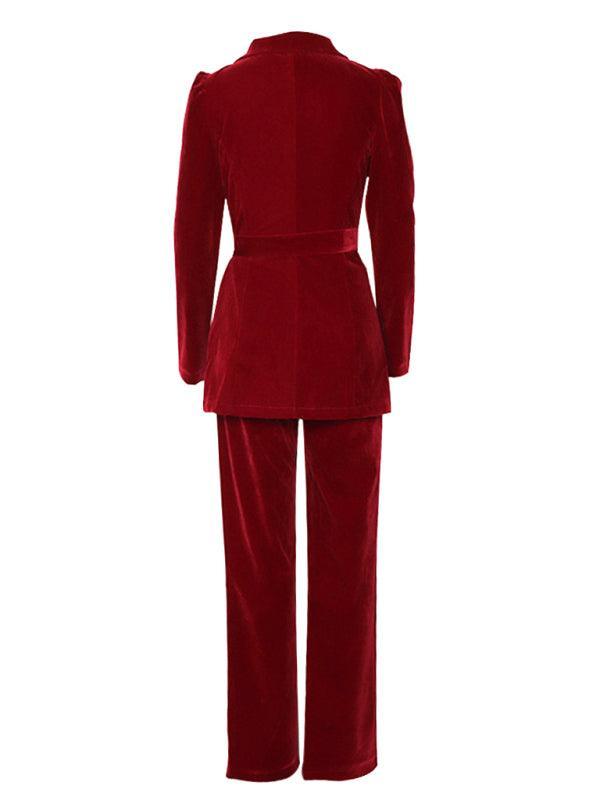 Women's fashionable temperament lapel suit - 808Lush