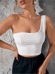 Women's shoulder strap navel sexy backless vest - 808Lush