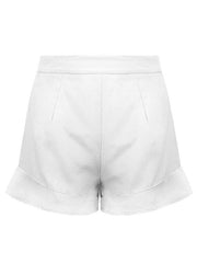 Women's lotus leaf edge loose casual shorts - 808Lush