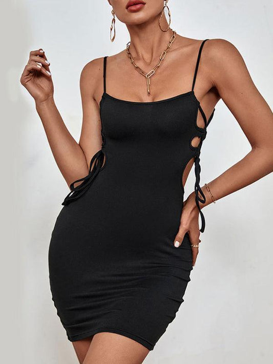 Pure Desire Sexy Sling Dress Black Mini Dress - 808Lush