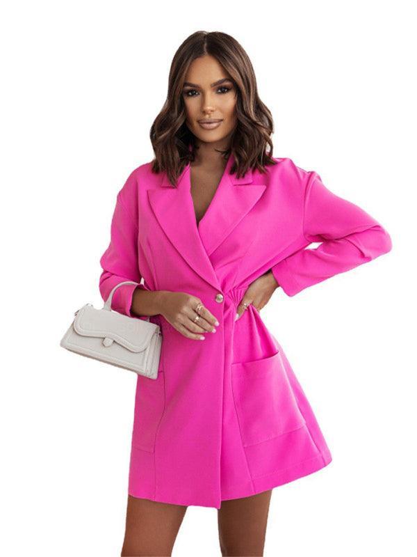 Fashion lapel slim cardigan temperament suit coat women - 808Lush