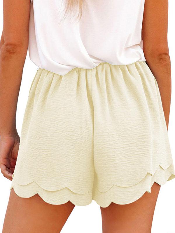 Women's Layered Petal Butterfly End Waist Lounge Short with Belt - 808Lush