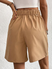 Loose Casual Ladies High Waist Wide Leg Shorts - 808Lush