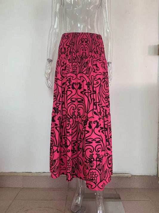 Women's Resort Style Casual Printed Skirt - 808Lush