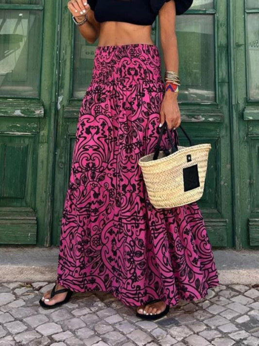 Women's Resort Style Casual Printed Skirt - 808Lush