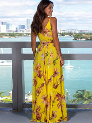 Women's Sling Print Beach Dress