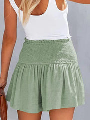 Women's Pleated High Waist Wide Leg Shorts - 808Lush