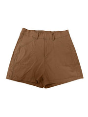 women's high elastic twill large pocket casual shorts - 808Lush