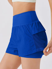 loose casual breathable fitness yoga quick-drying culottes sports shorts - 808Lush