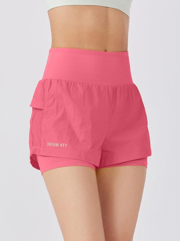 loose casual breathable fitness yoga quick-drying culottes sports shorts - 808Lush