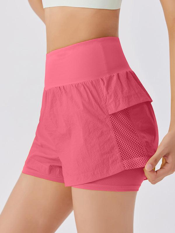 loose casual breathable fitness yoga quick-drying culottes sports shorts - 808Lush