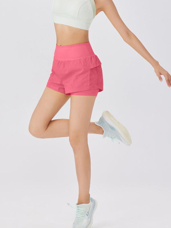 loose casual breathable fitness yoga quick-drying culottes sports shorts - 808Lush