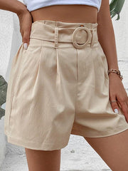 fashion beige elegant casual ladies shorts - 808Lush