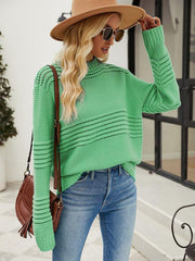 Pullover Sweater Striped Women's Knitwear Fashion Sweater - 808Lush