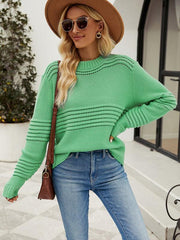 Pullover Sweater Striped Women's Knitwear Fashion Sweater - 808Lush