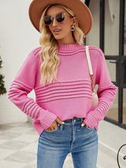 Pullover Sweater Striped Women's Knitwear Fashion Sweater - 808Lush