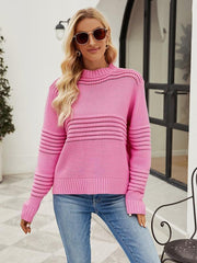 Pullover Sweater Striped Women's Knitwear Fashion Sweater - 808Lush