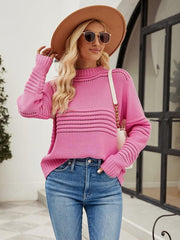 Pullover Sweater Striped Women's Knitwear Fashion Sweater - 808Lush