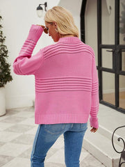 Pullover Sweater Striped Women's Knitwear Fashion Sweater - 808Lush