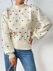 Women's Color Beaded Women's Knitwear Women's Fashion Sweater - 808Lush