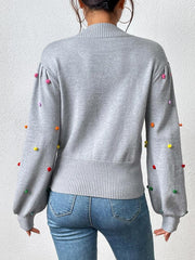 Women's Color Beaded Women's Knitwear Women's Fashion Sweater - 808Lush