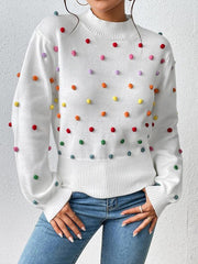 Women's Color Beaded Women's Knitwear Women's Fashion Sweater - 808Lush