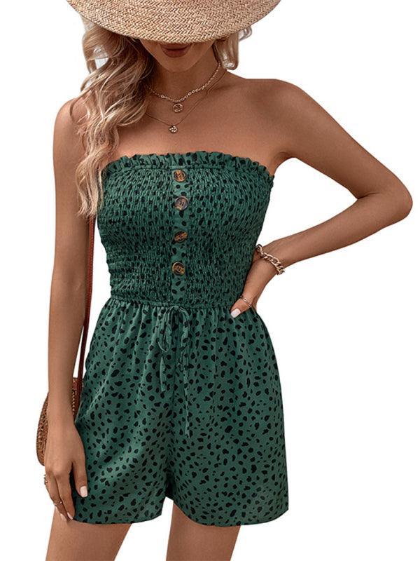 Women's Casual Printed Slim Fit Romper - 808Lush