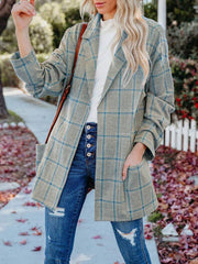 Women's Fashionable Casual Temperament Commuter Plaid Blazer - 808Lush