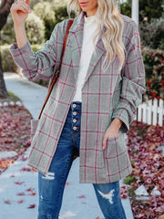 Women's Fashionable Casual Temperament Commuter Plaid Blazer - 808Lush